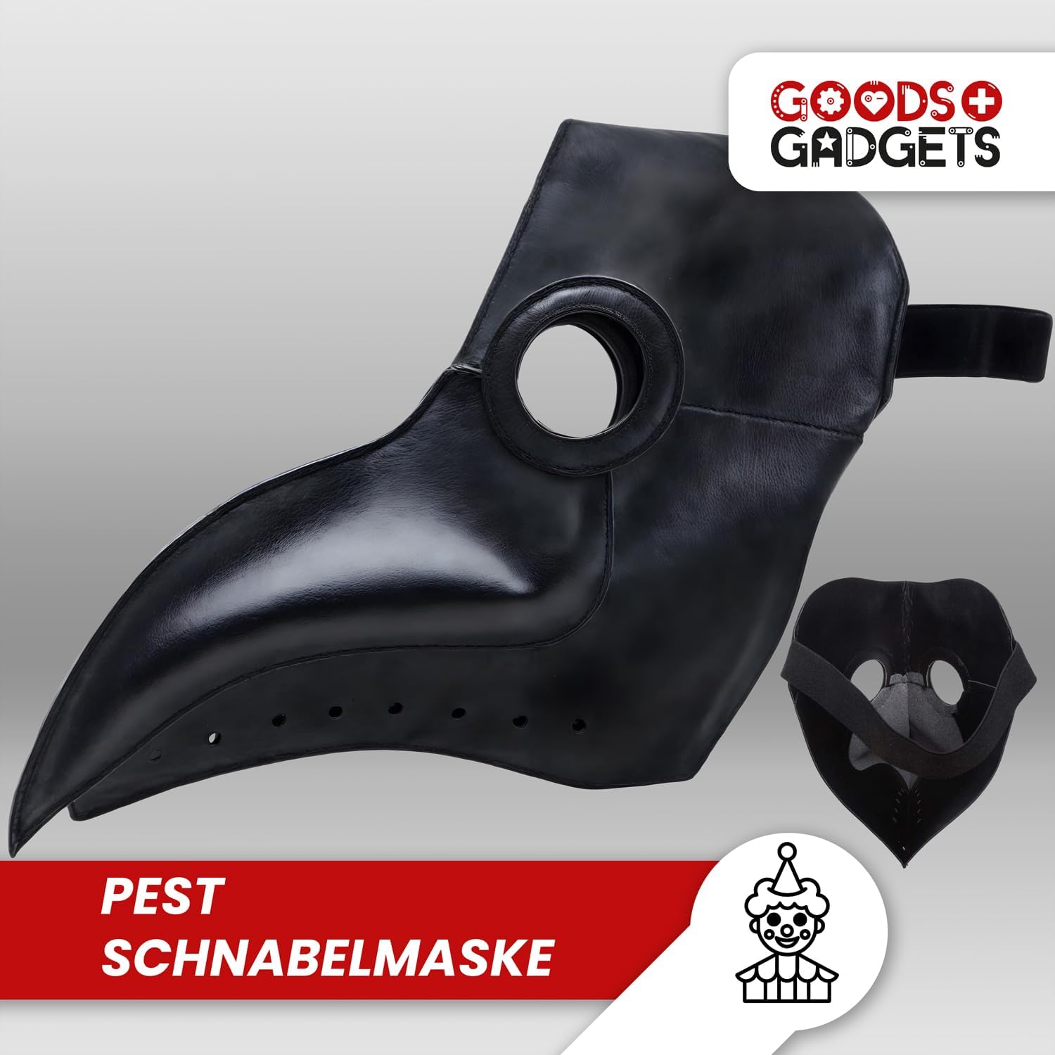 Pest Schnabelmaske Steampunk - Rabenmaske für Halloween & Kostüm