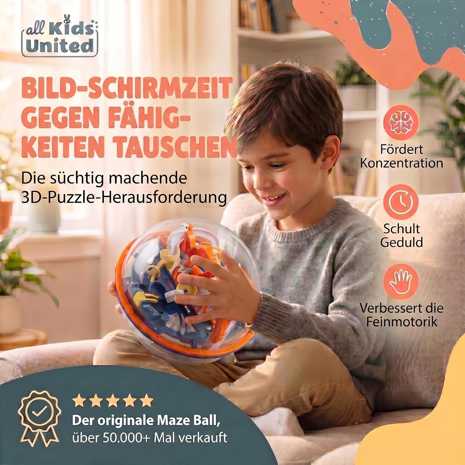 3D Kugel Labyrinth Puzzle – Magic Maze Geschicklichkeitsspiel