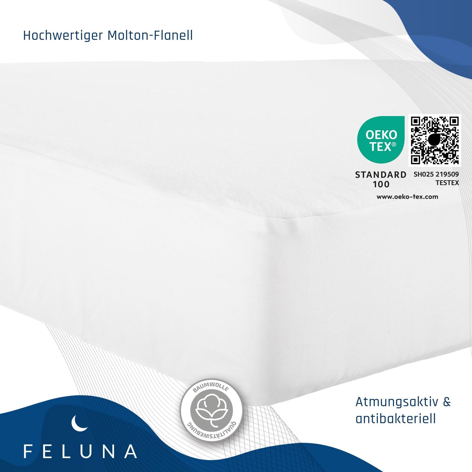 Molton Matratzenschoner 140x200cm - Wasserdichte Betteinlage
