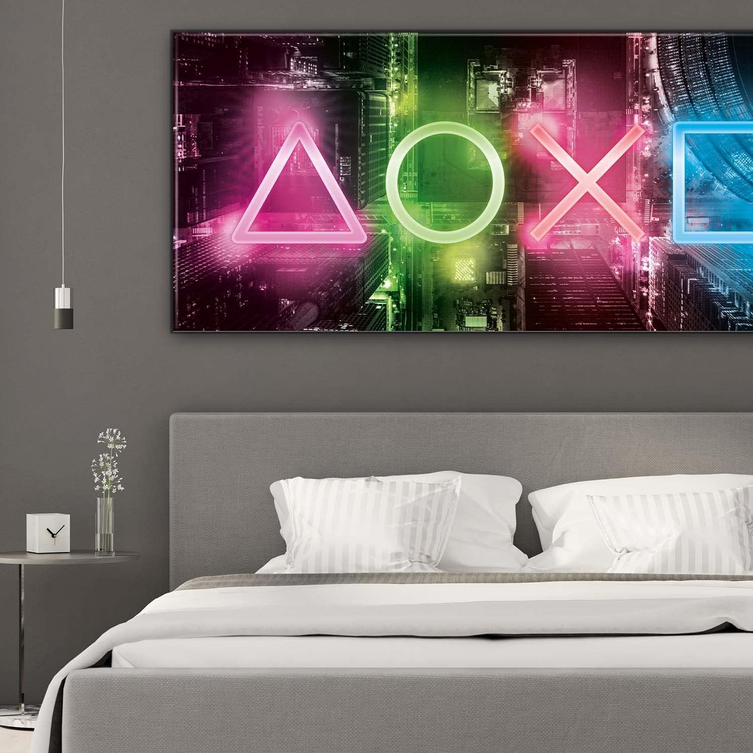 Gamer Poster XXL 100x45cm - Modernes Wandbild für Gaming-Zimmer
