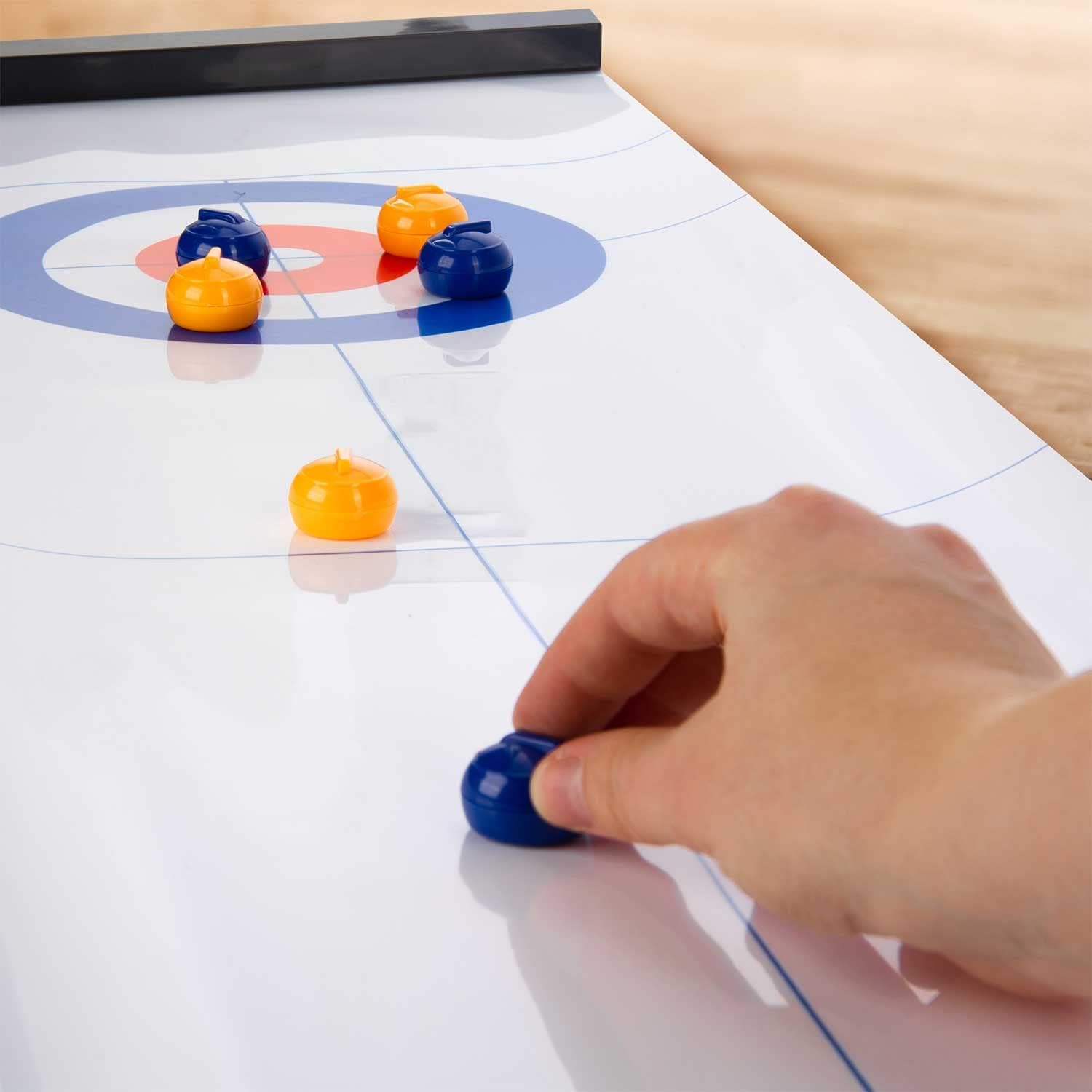 Curling Spiel Set - Tisch-Eisstockschießen & Shuffleboard für Familien