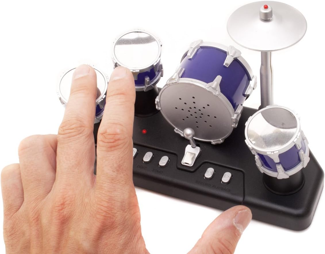 Mini Schlagzeug - Elektronische Finger-Drums für den Schreibtisch