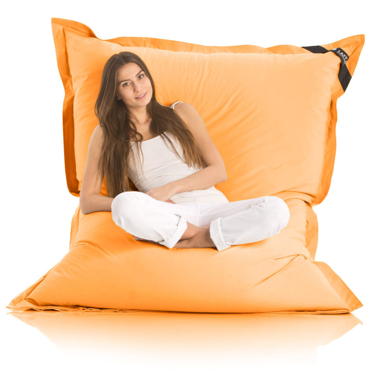 LazyBag Baumwolle Orange – Frontansicht #Variante_Orange