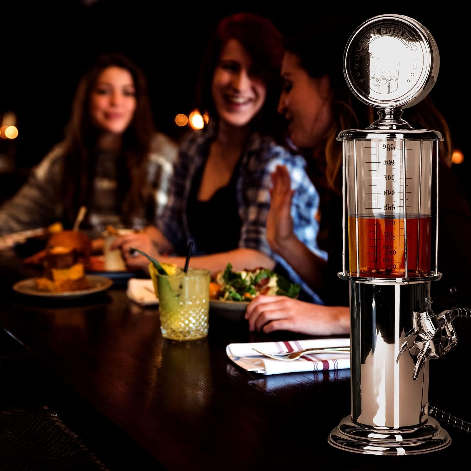 Retro Getränkespender – 1 Liter US-Zapfsäule Bar-Butler