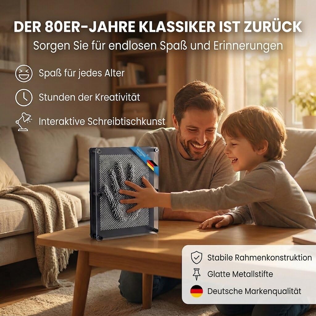 Pinart Nagelbild XXL - 3D Nagelbrett für kreative Abdrücke
