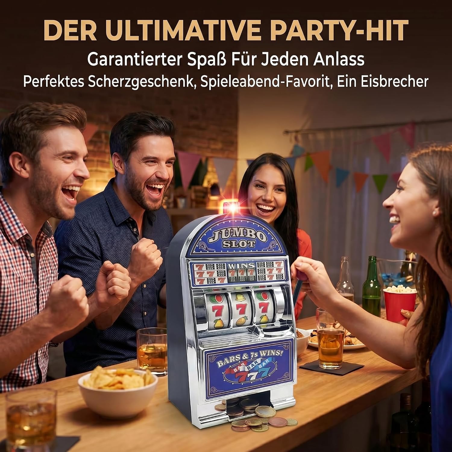 Einarmiger Bandit Slot Machine - Retro Spielautomat & Spardose