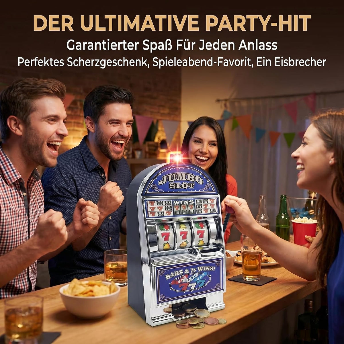 Einarmiger Bandit Slot Machine - Retro Spielautomat & Spardose