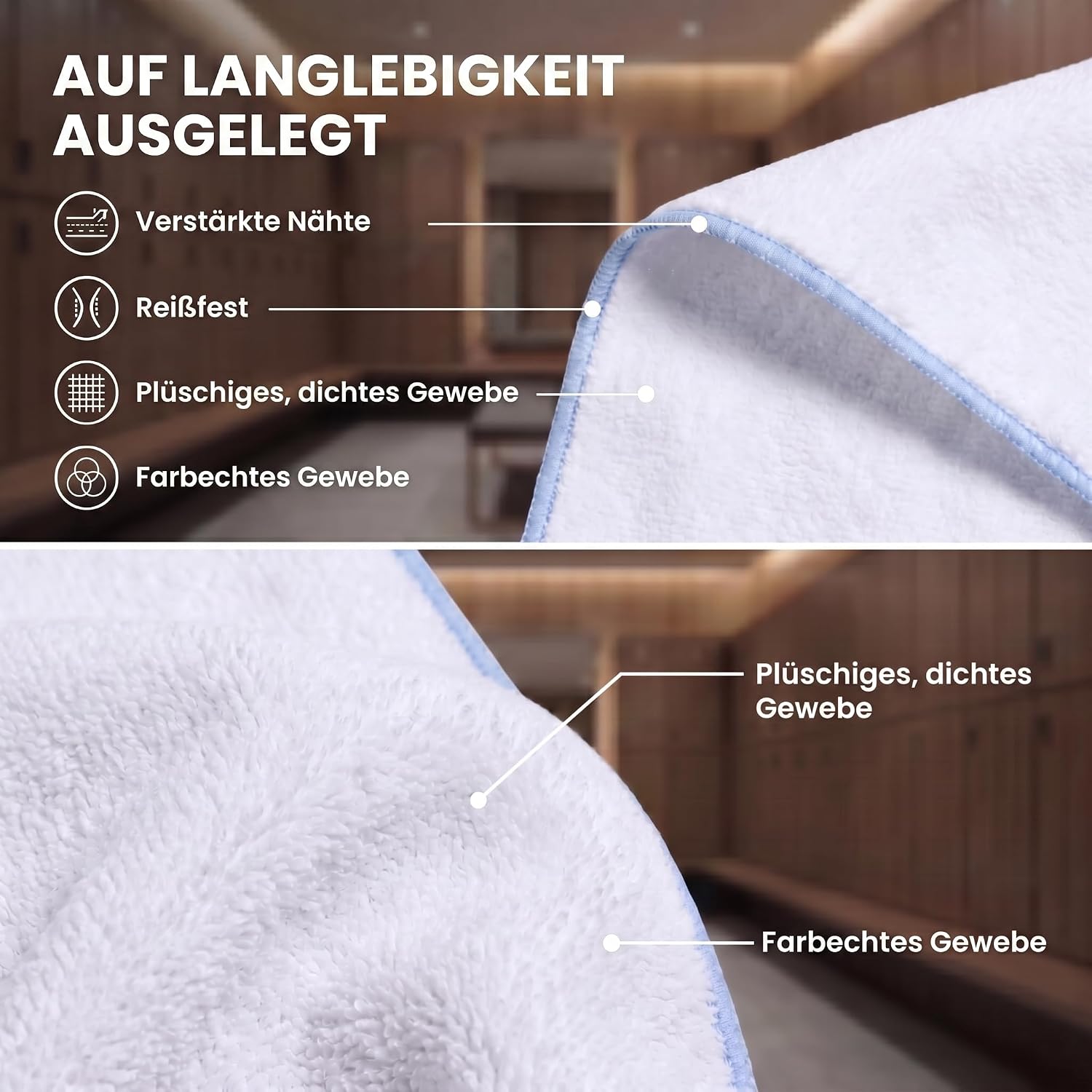 Mikrofaser Reisehandtuch 80x40 cm - Schnelltrocknend & Kompakt
