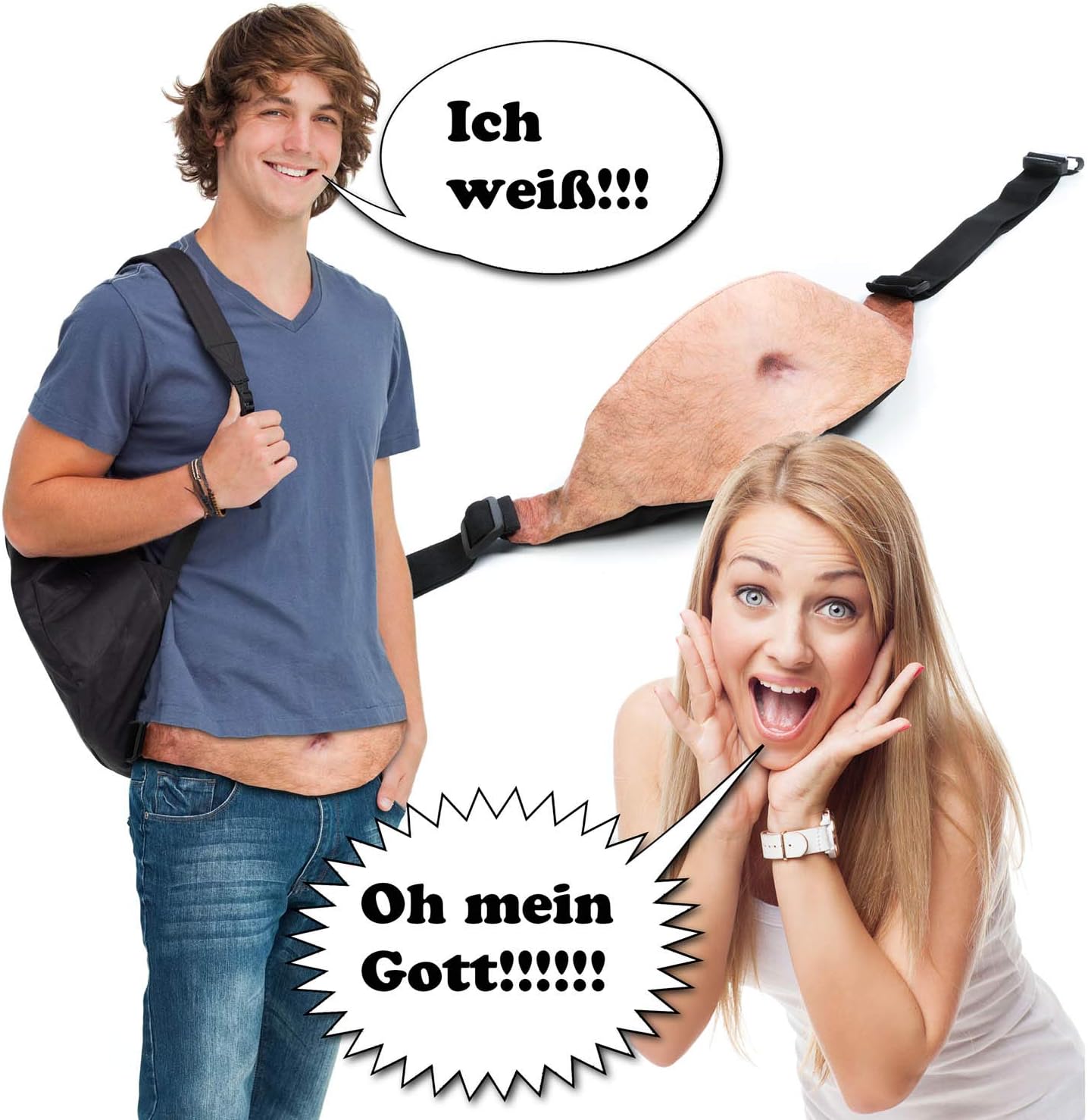 Bierbauch Bauchtasche – Witzige Dad-Bag für Party & Festival