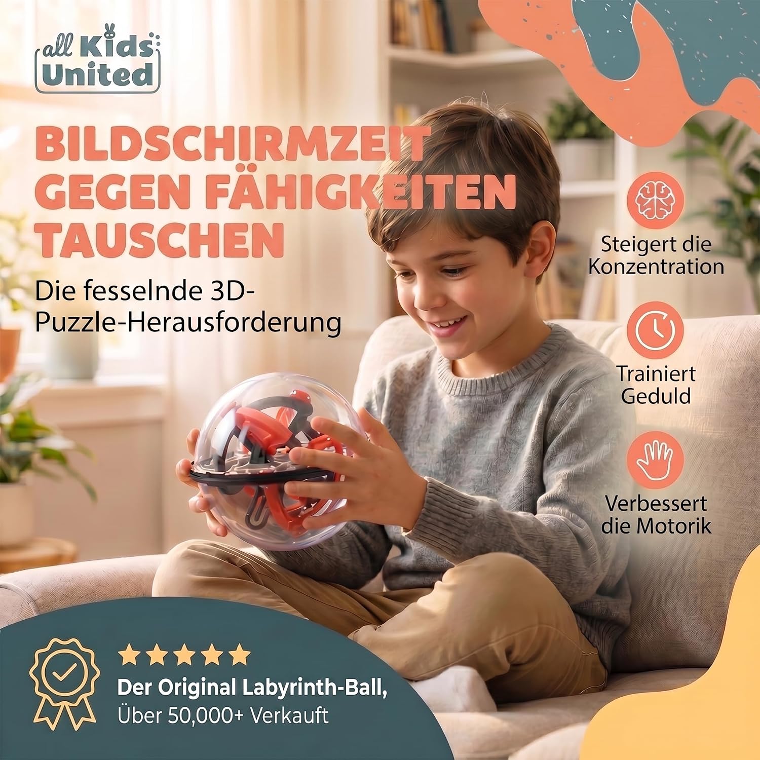 3D Kugel Labyrinth Puzzle – Magic Maze Geschicklichkeitsspiel