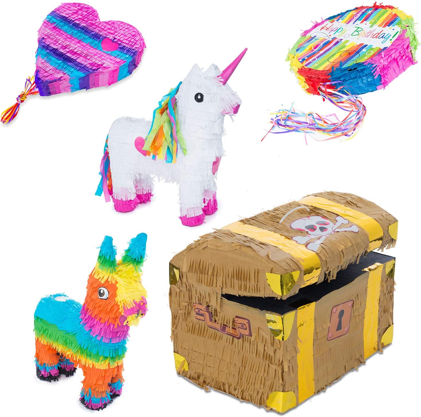 Happy Birthday Pinata - Party-Dekoration zum Befüllen