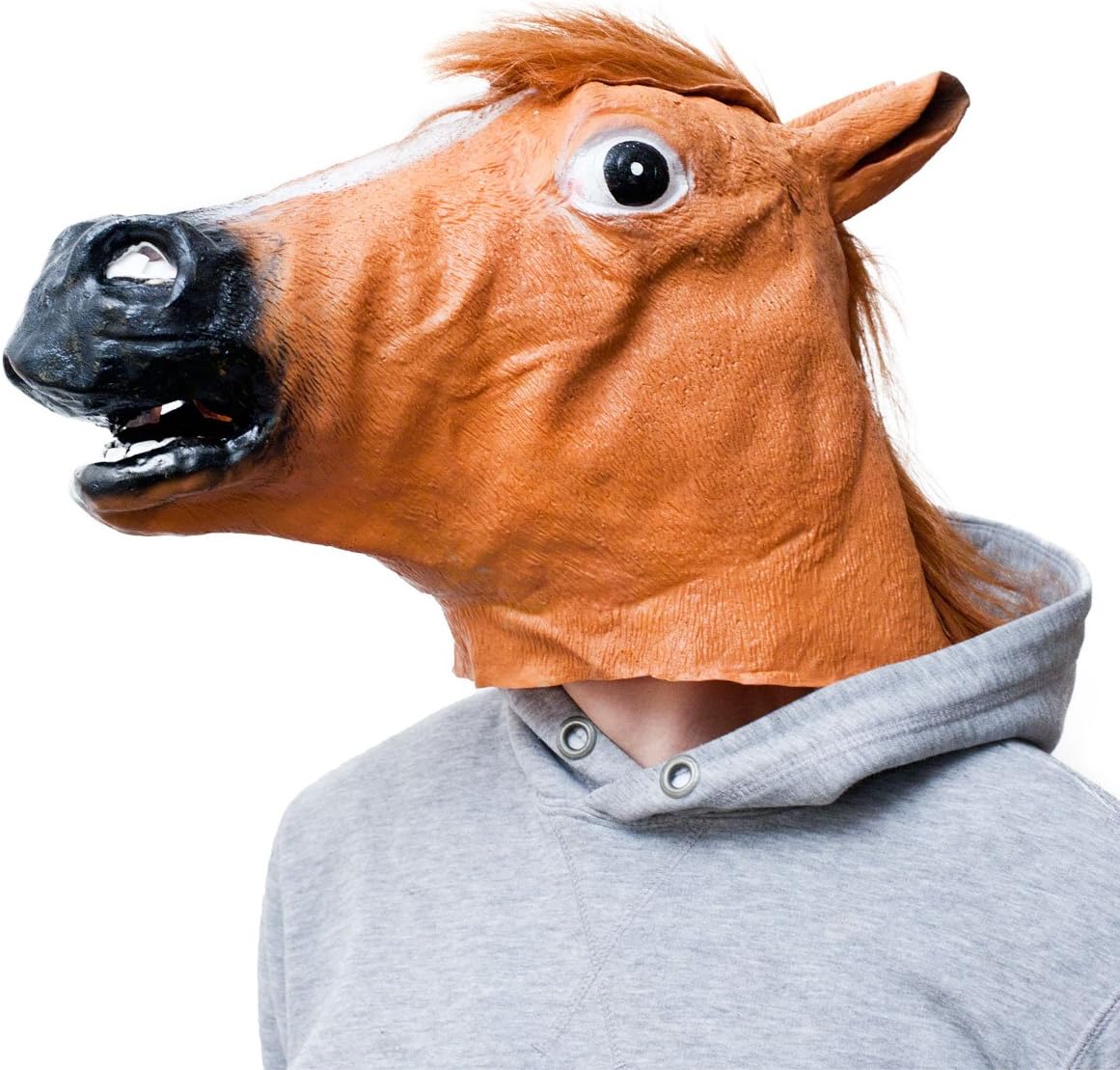 Pferdemaske - Realistische Latex-Maske für Halloween & Kostümpartys