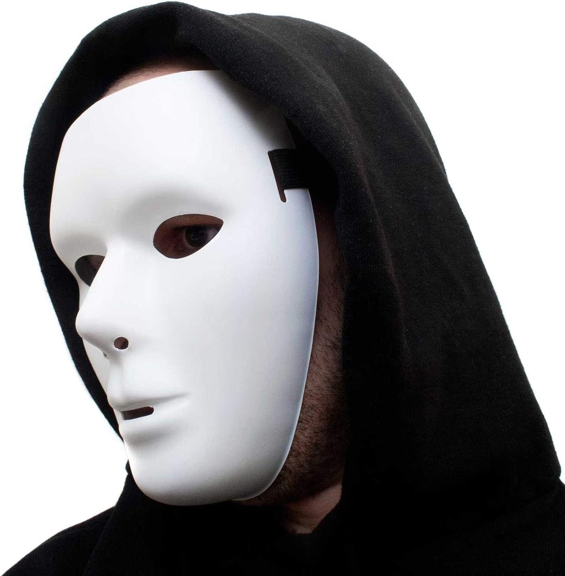 Horror Maske - Anonyme Phantommaske für Halloween & Kostüme