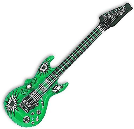 6x Luftgitarre Set - Aufblasbare Air Guitar für Partys & Events