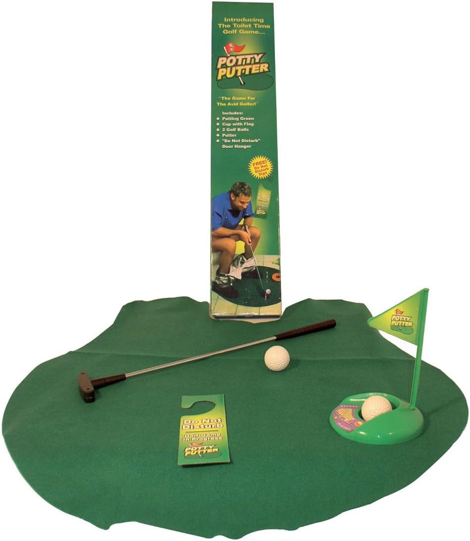 WC Golf Set - Lustiges Mini-Toiletten-Golf Spiel für Männer