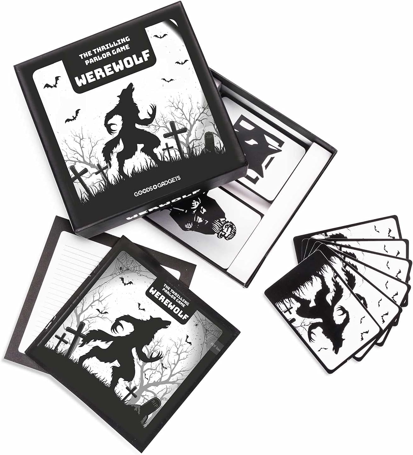 Werwolf Deluxe Edition - Gesellschaftsspiel für große Gruppen