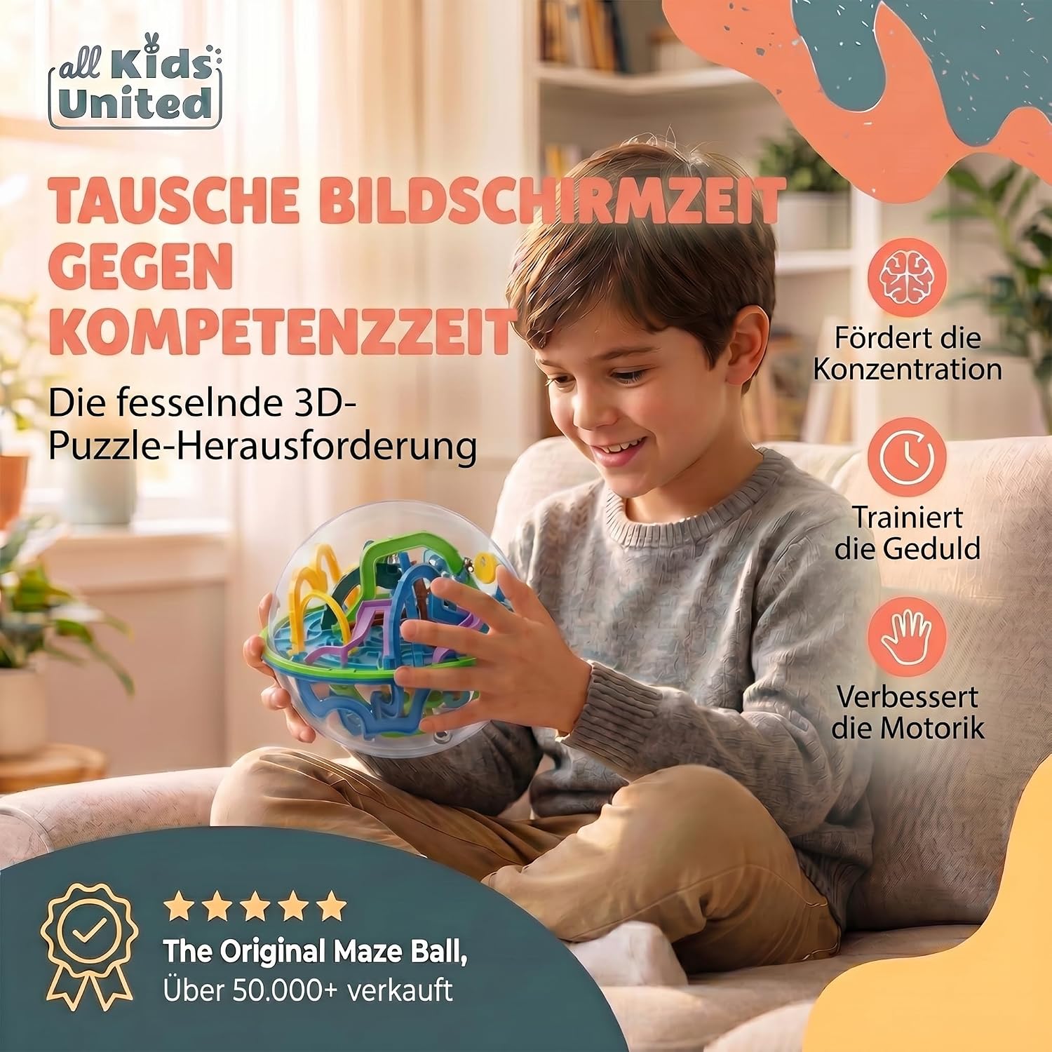 3D Kugel Labyrinth Puzzle – Magic Maze Geschicklichkeitsspiel