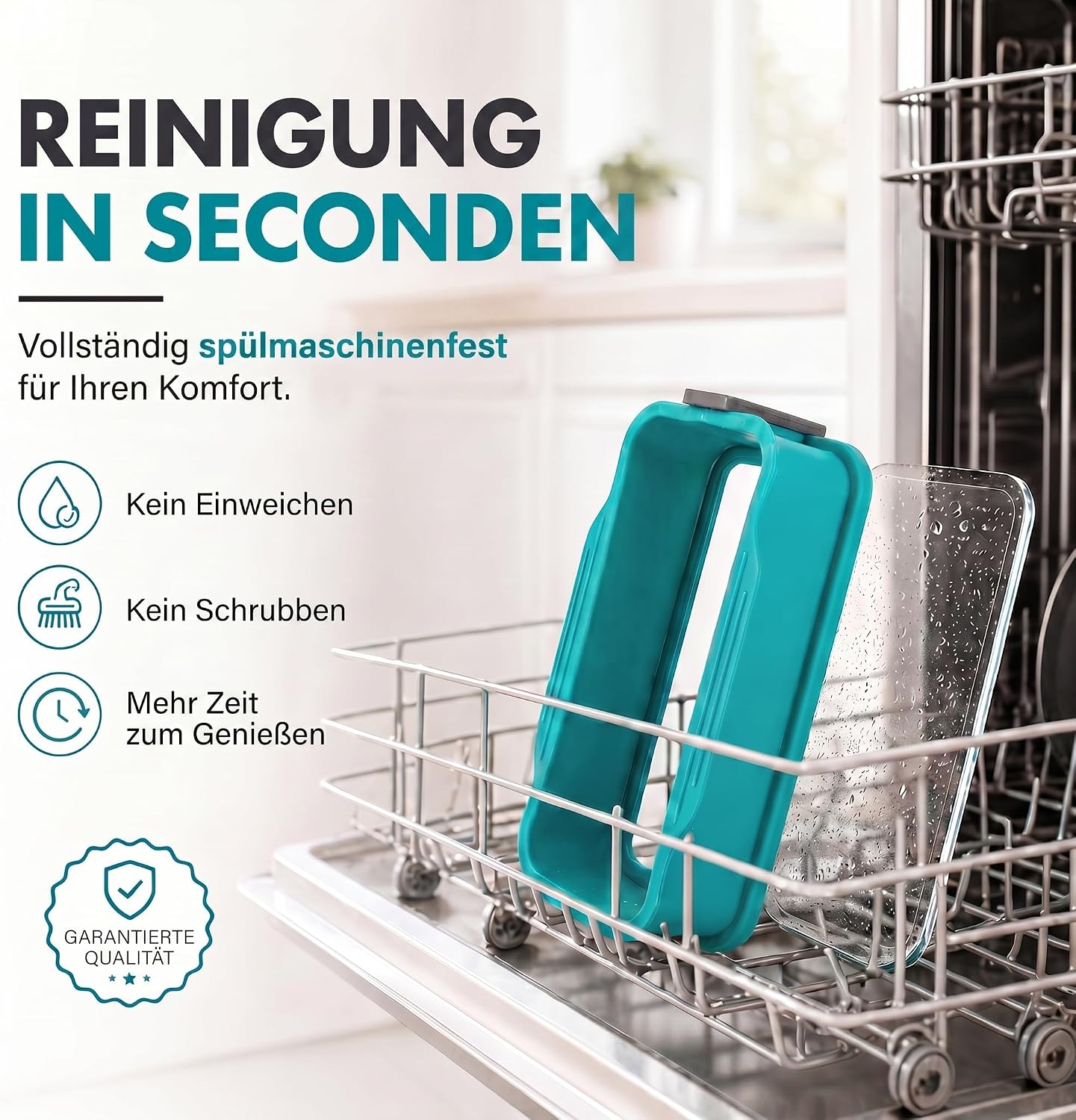 Silikon-Springform 23cm mit Glasboden – Auslaufsicher & Antihaft
