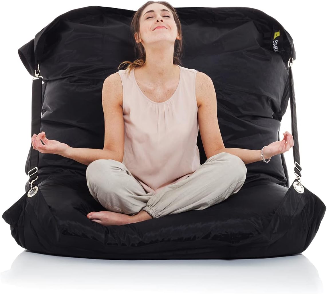 Smoothy Supreme XXL Sitzsack - Outdoor & Indoor 185x145cm Schwarz