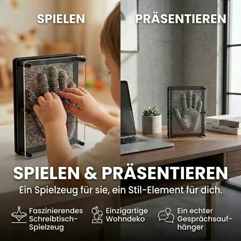 Pinart Nagelbild XXL - 3D Nagelbrett für kreative Abdrücke
