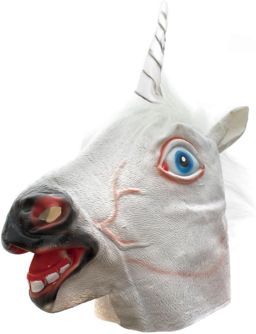 Einhorn Maske für Erwachsene – Lustige Kostümmaske für Partys