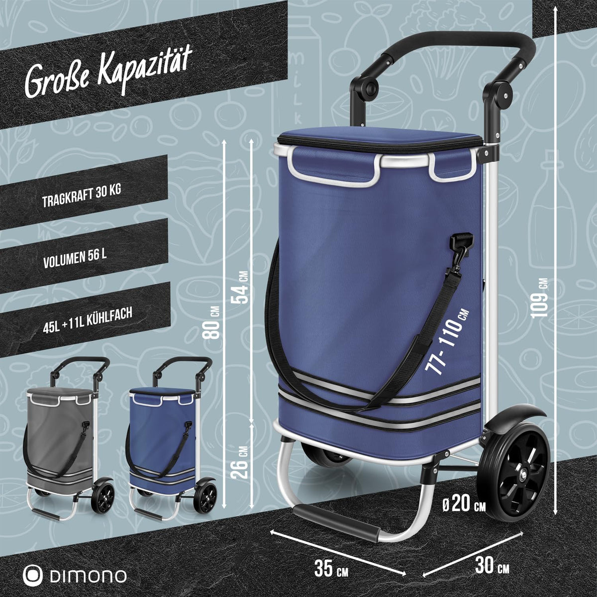 Dimono Einkaufstrolley – Farbübersicht #Farbe_Mehrere
