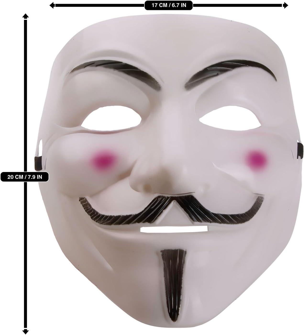 Anonymous Maske - V wie Vendetta Guy Fawkes Kostüm für Halloween