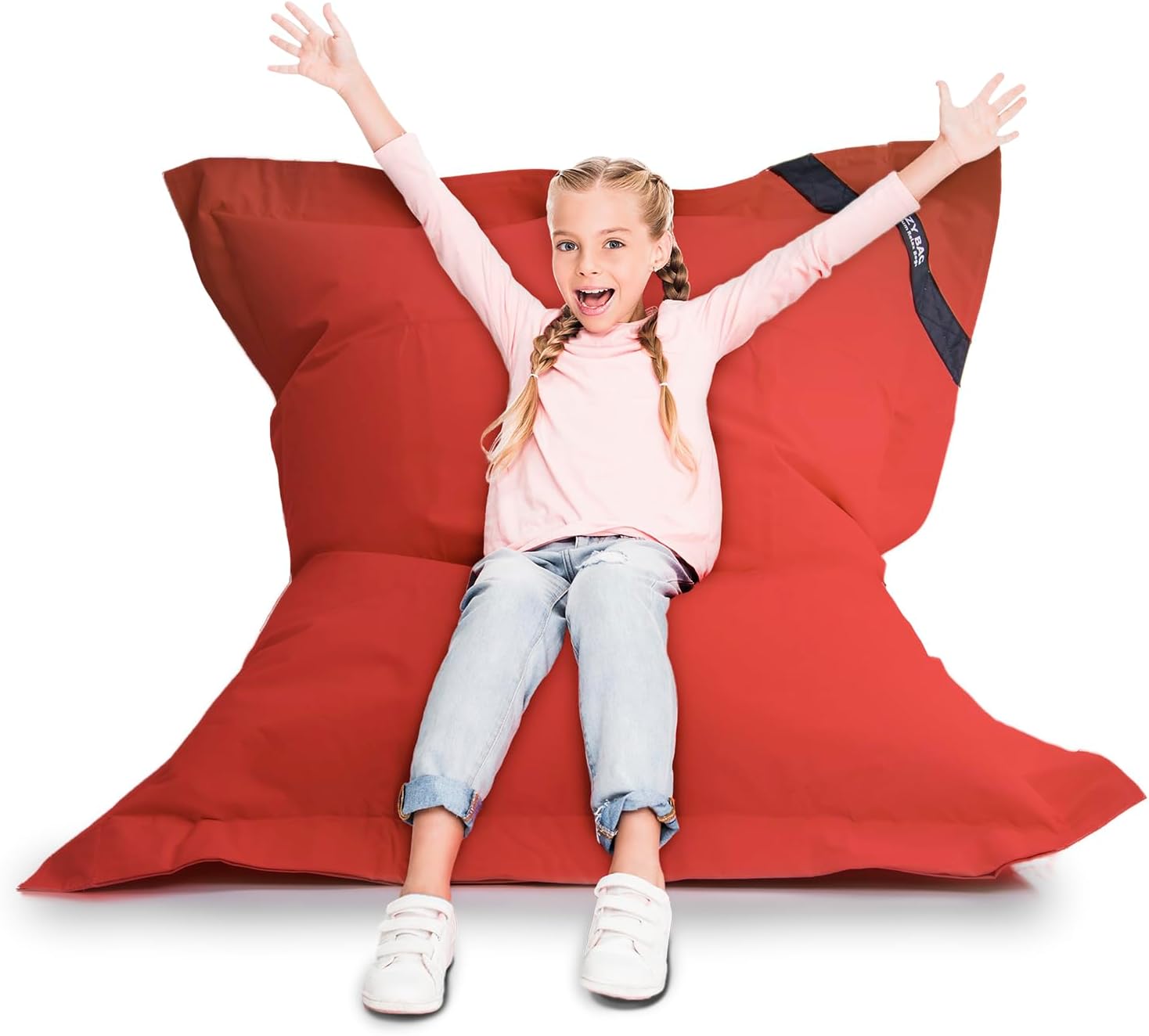 LazyBag Outdoor Sitzsack Junior – Wasserfestes Sitzkissen für Kinder