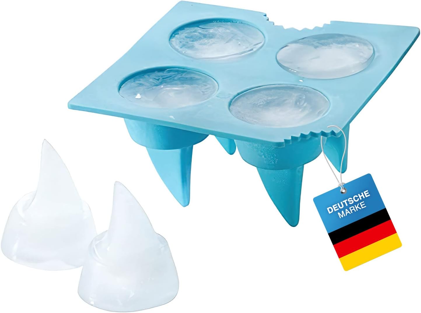 Haifisch Eiswürfelform – Silikon Hai-Form für Party Drinks