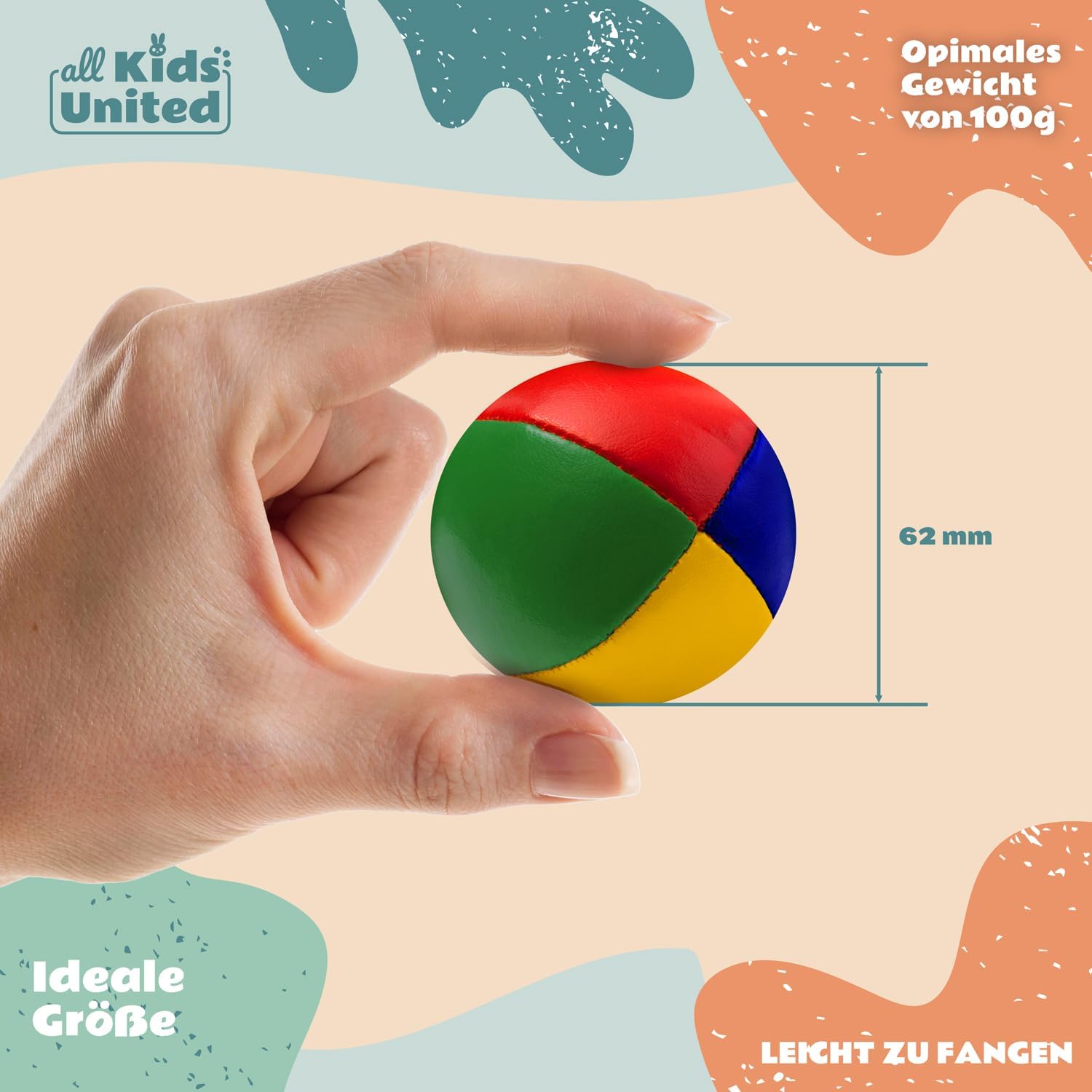 Jonglierbälle 5er Set – Profi Juggling Balls für Anfänger & Profis