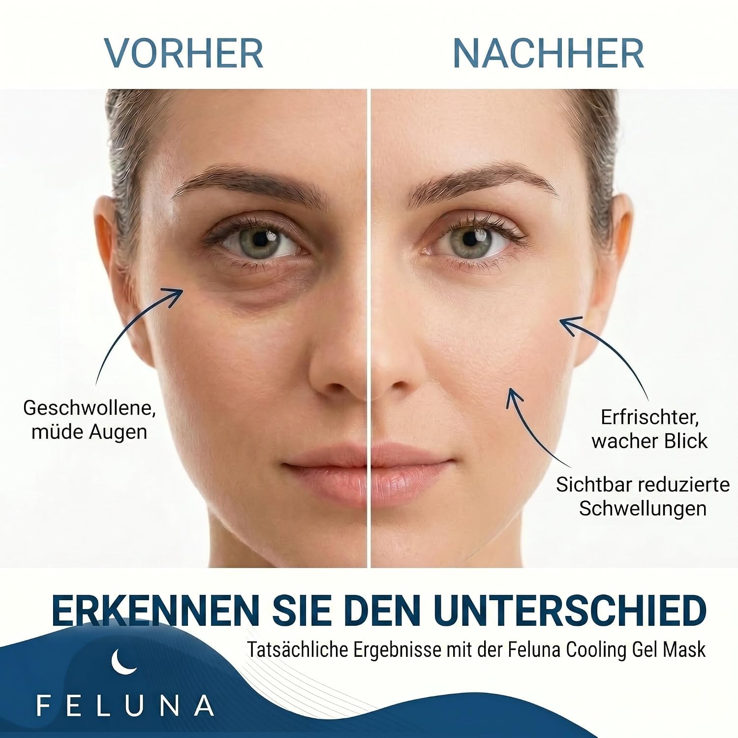Feluna Gel Gesichtsmaske – Kühlende & Wärmende Entspannungsmaske