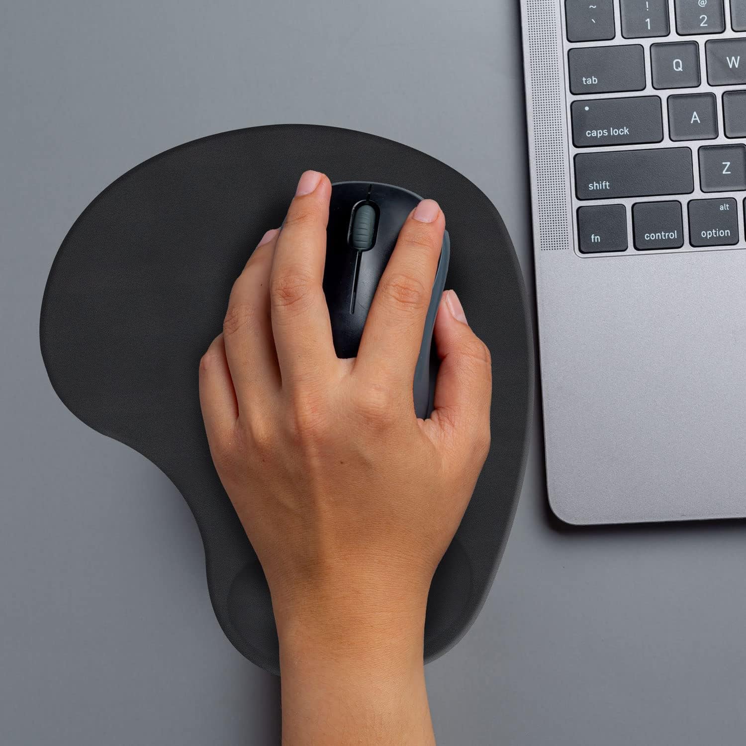 Ergonomisches Gel-Mauspad mit Handgelenkauflage - Rutschfest