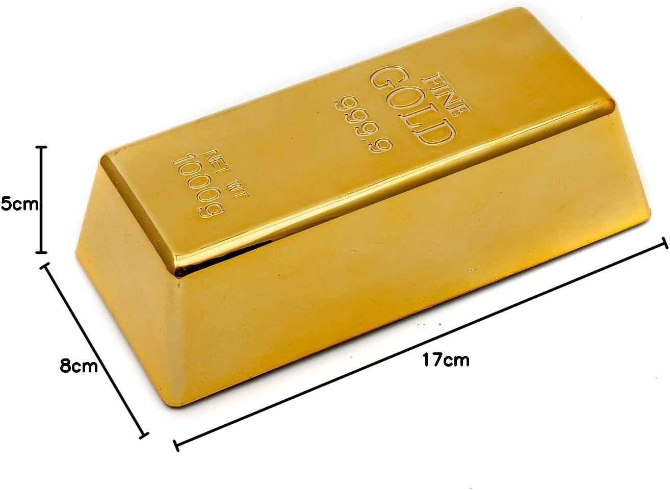 Türstopper Goldbarren - Luxus Deko-Briefbeschwerer - Gold-Optik