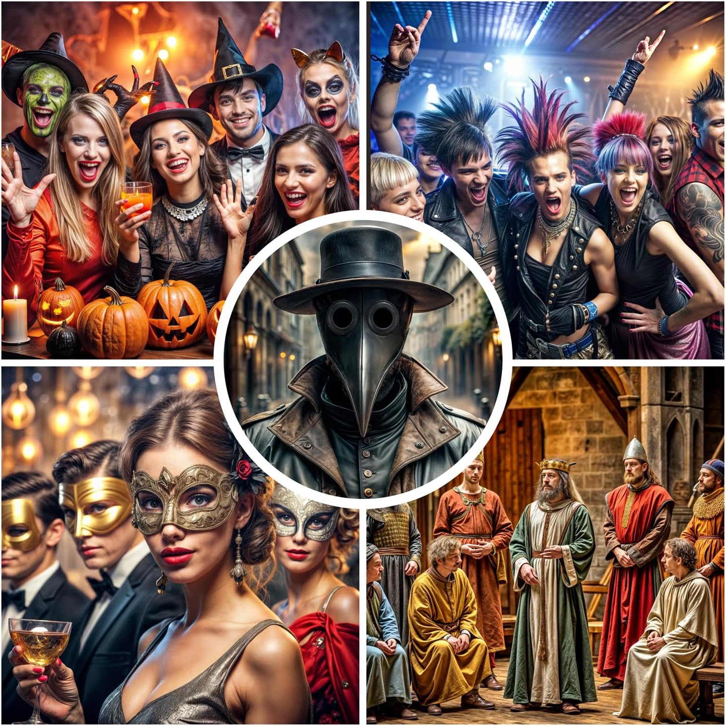 Pest Schnabelmaske Steampunk - Rabenmaske für Halloween & Kostüm