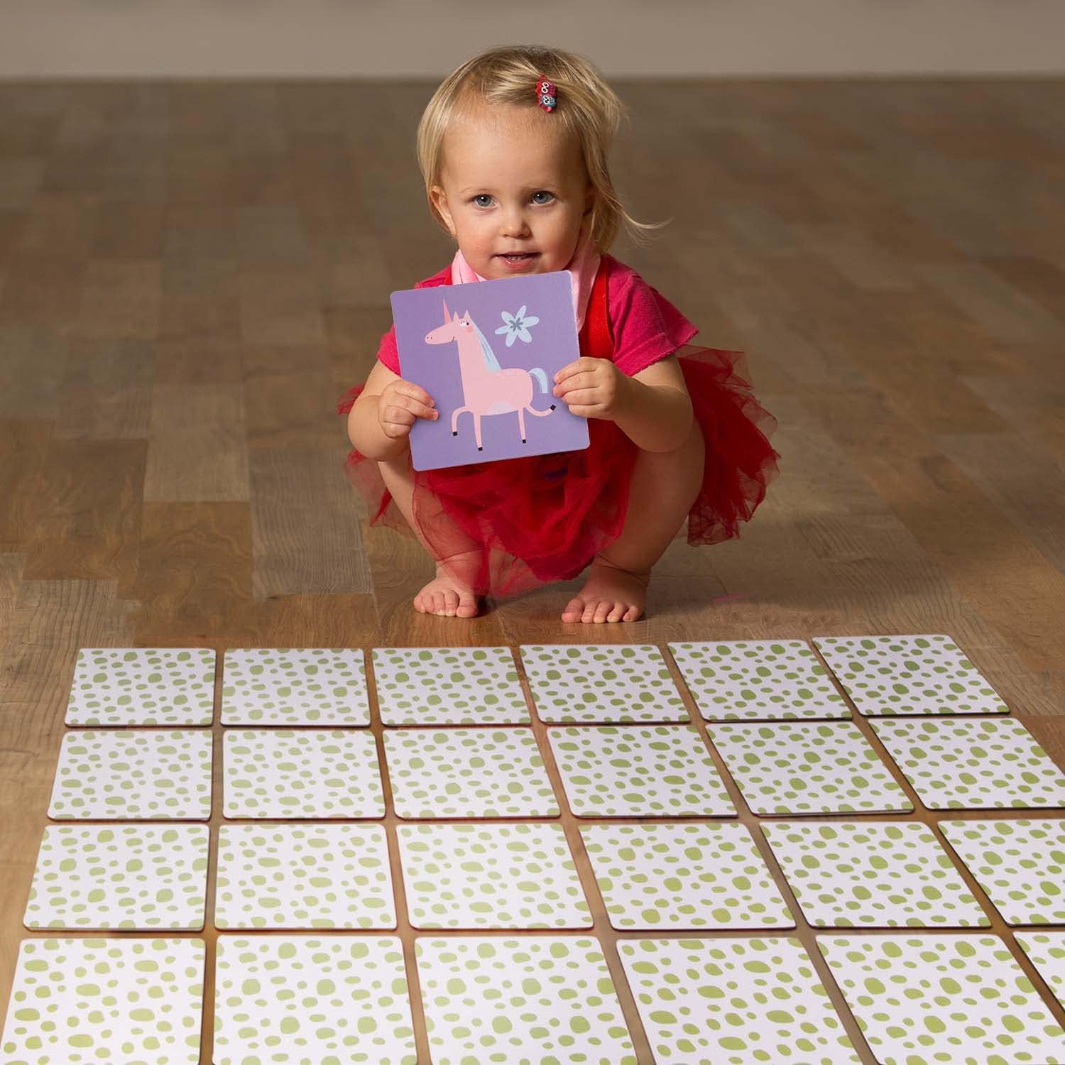 Memo² Holz-Memory für Kinder - Hochwertiges Tier-Gedächtnisspiel