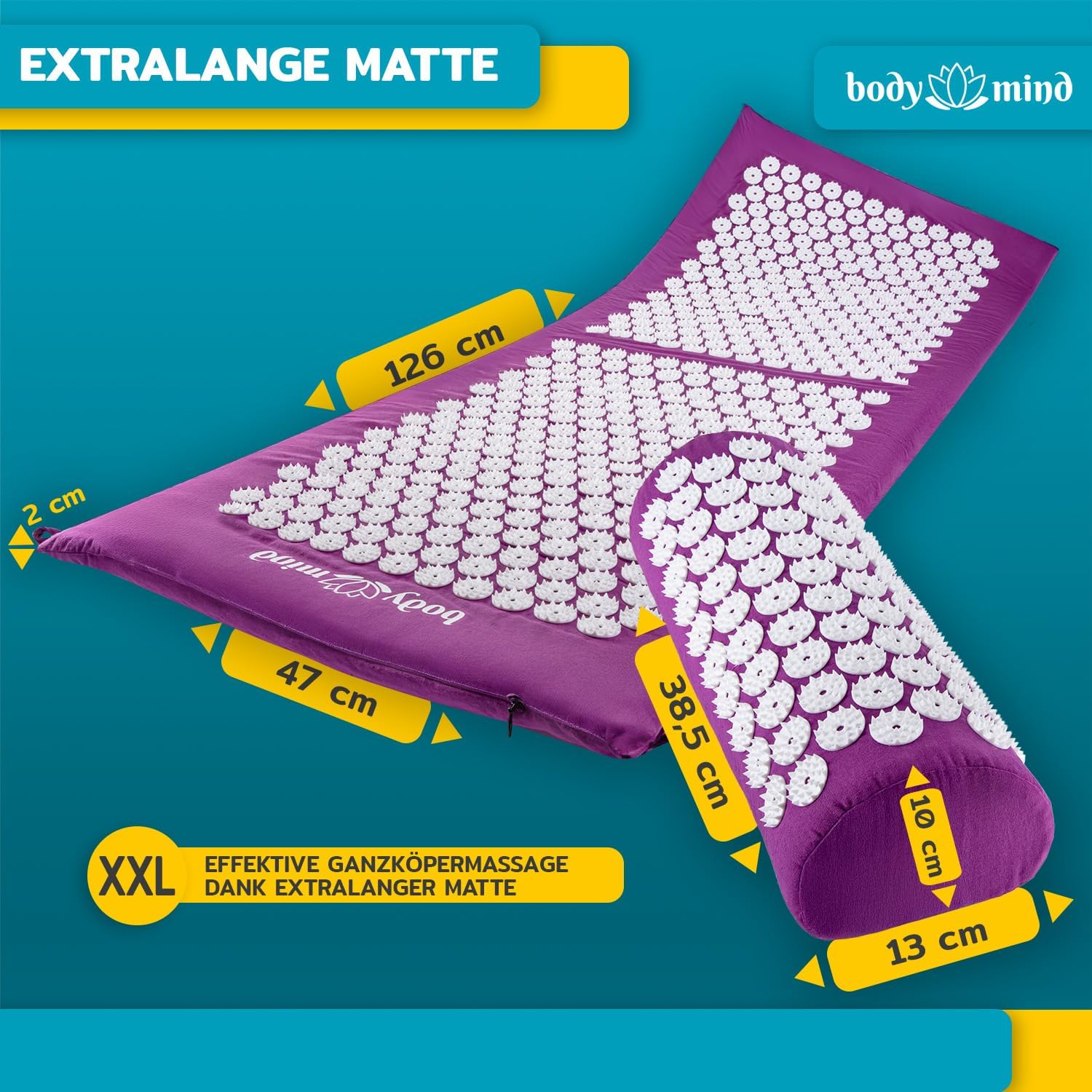 Akupressurmatte 130x50cm – XXL Nagelmatte zur Entspannung