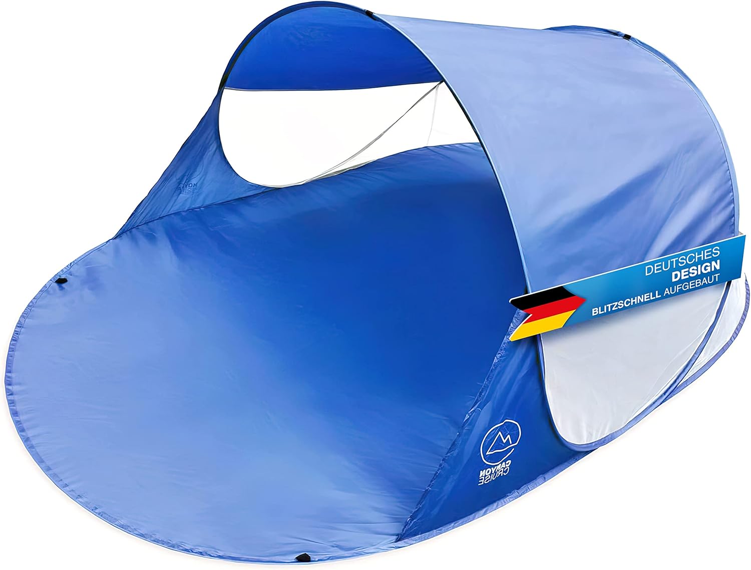 Automatik-Wurfzelt Strandmuschel - UV-Schutz Pop-Up Strandzelt