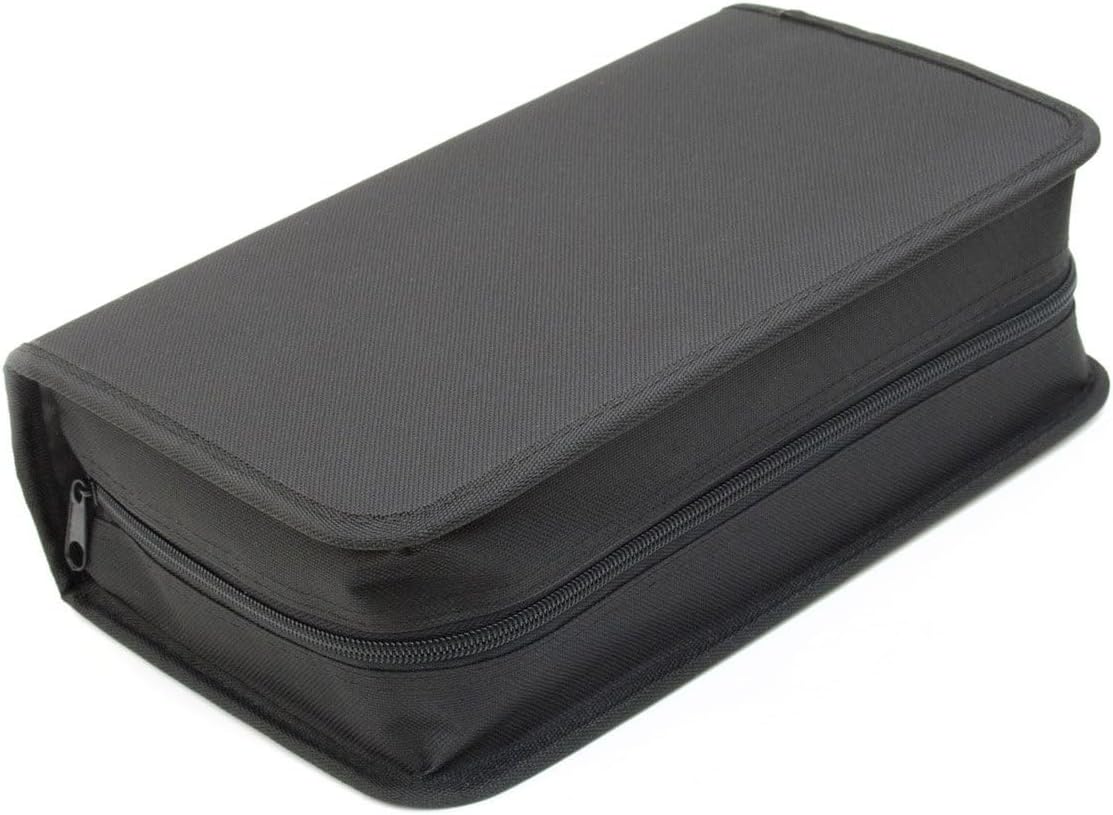 CD-Tasche für 40 CDs & DVDs - Robuster Disc-Organizer mit Reißverschluss