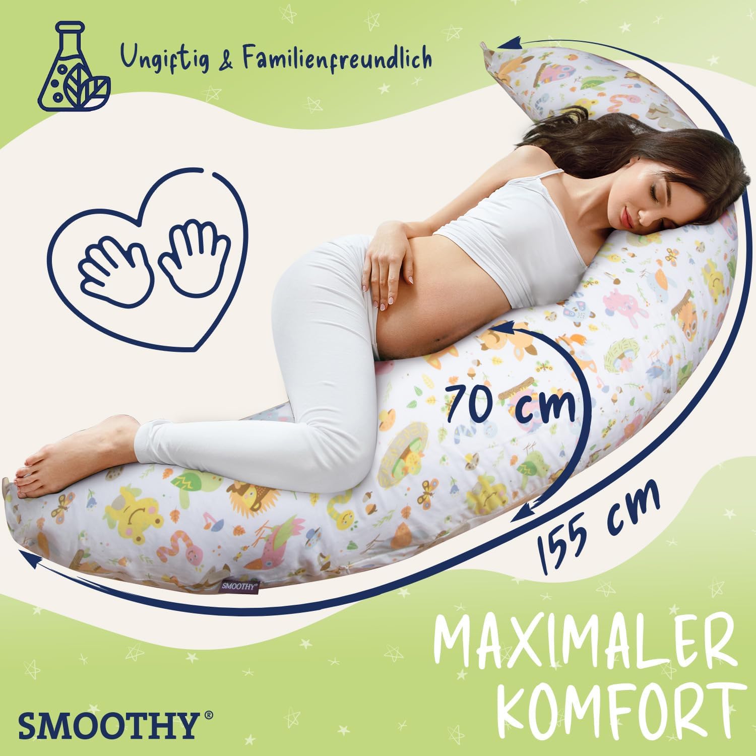 XXL Stillkissen & Schwangerschaftskissen für Seitenschläfer