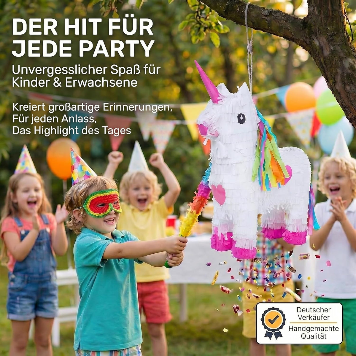 Pinata "Einhorn - Geburtstags Pinatas zum Befüllen