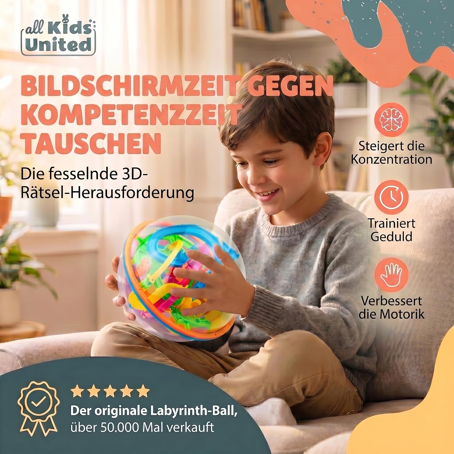 3D Kugel Labyrinth Puzzle – Magic Maze Geschicklichkeitsspiel