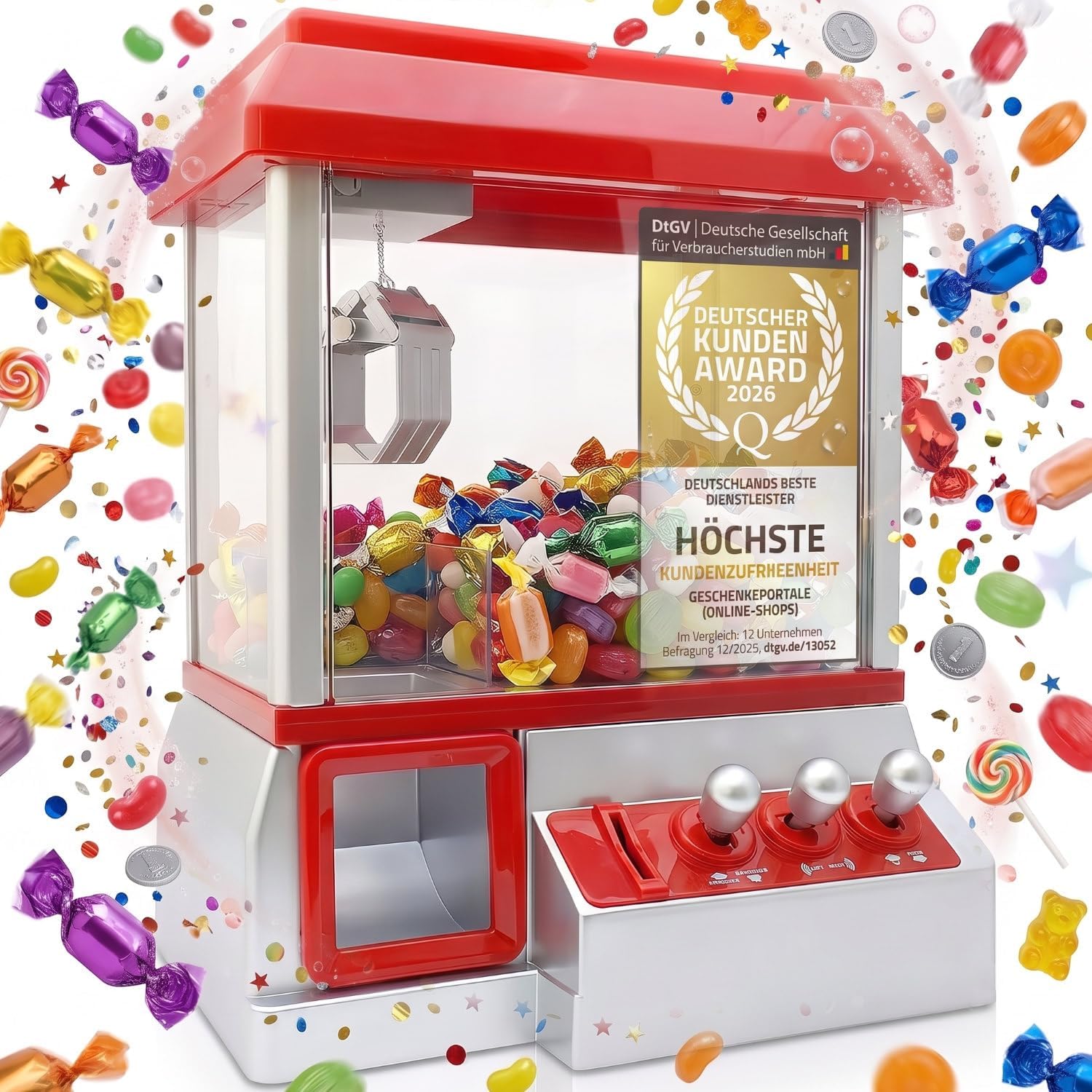 Candy Grabber Süßigkeiten Greifautomat – Arcade-Spielspaß für Kinder