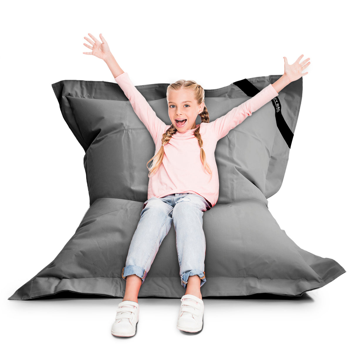 LazyBag Outdoor Sitzsack Junior – Wasserfestes Sitzkissen für Kinder