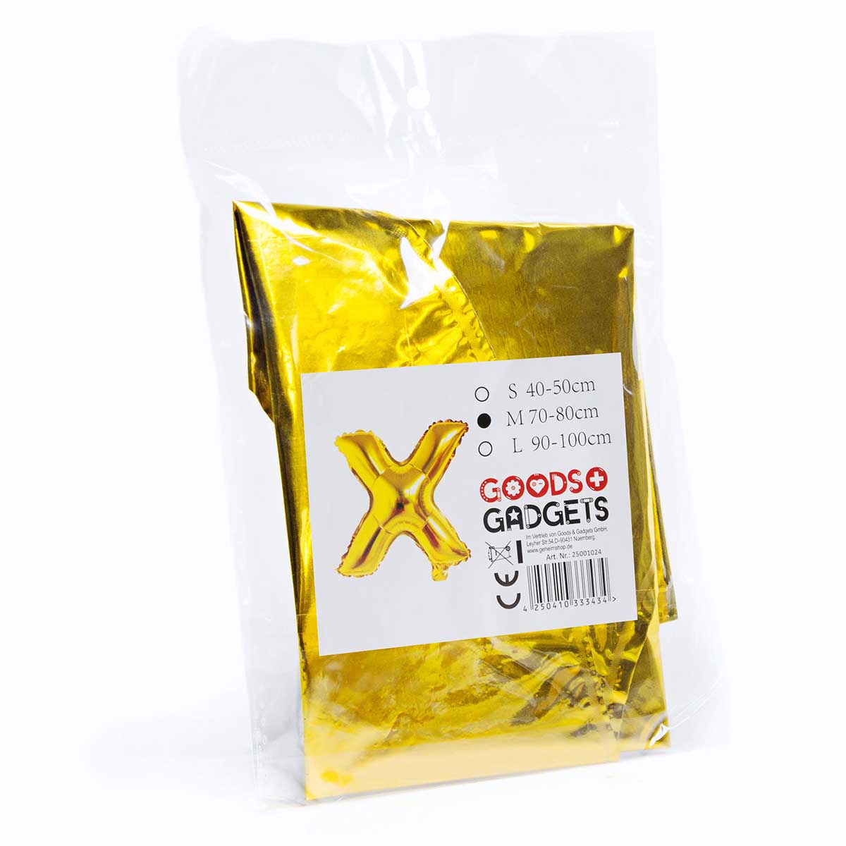 luftballon-buchstabe-x-gold