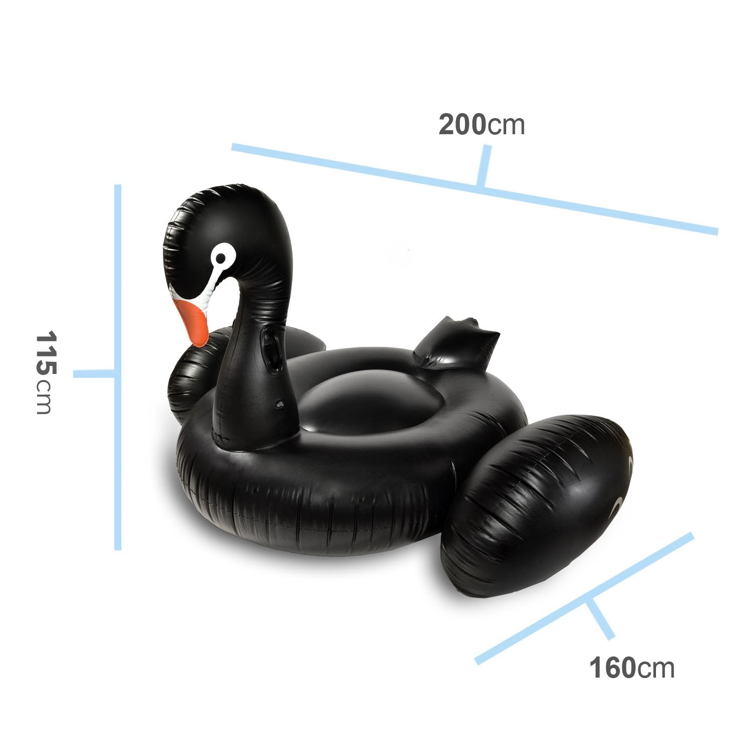 luftmatratze-schwarzer-schwan