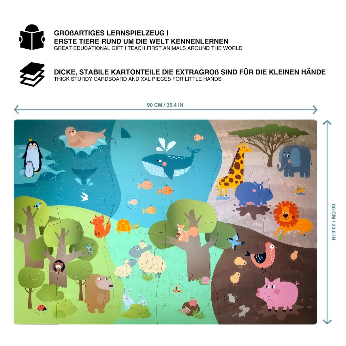 Jumbo Puzzle XXL Dinosaurier - 300 Teile Kinderpuzzle ab 9 Jahren – Default Title – SKU 99440202 – PT02