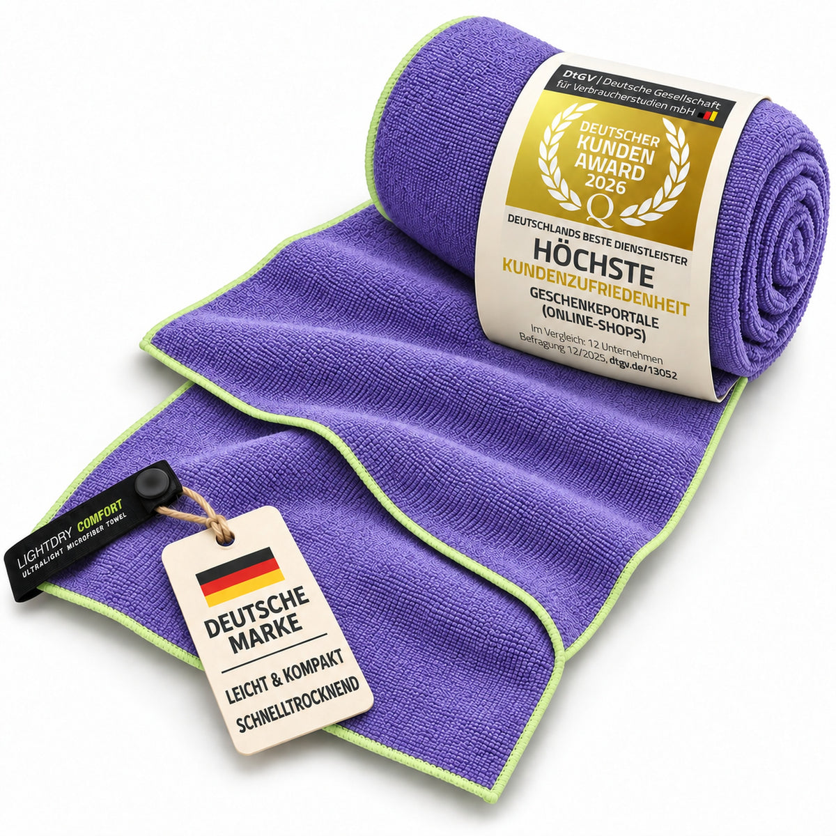 Reisehandtuch lila – aktueller Hero Shot