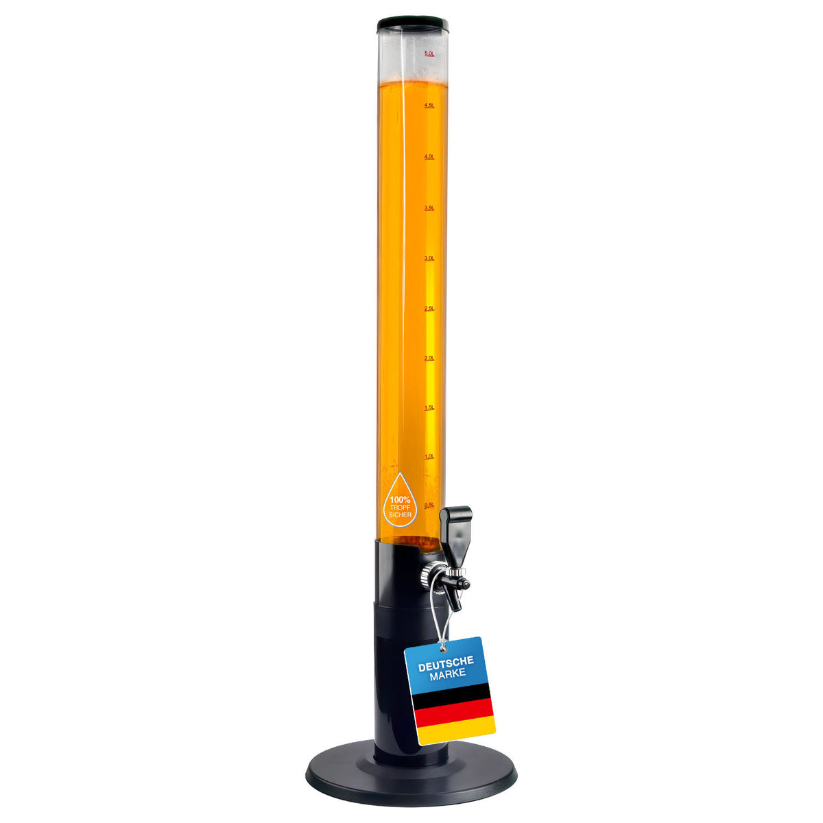 Biersäule 3,5L – Party-Getränkespender mit Zapfhahn – Biertower