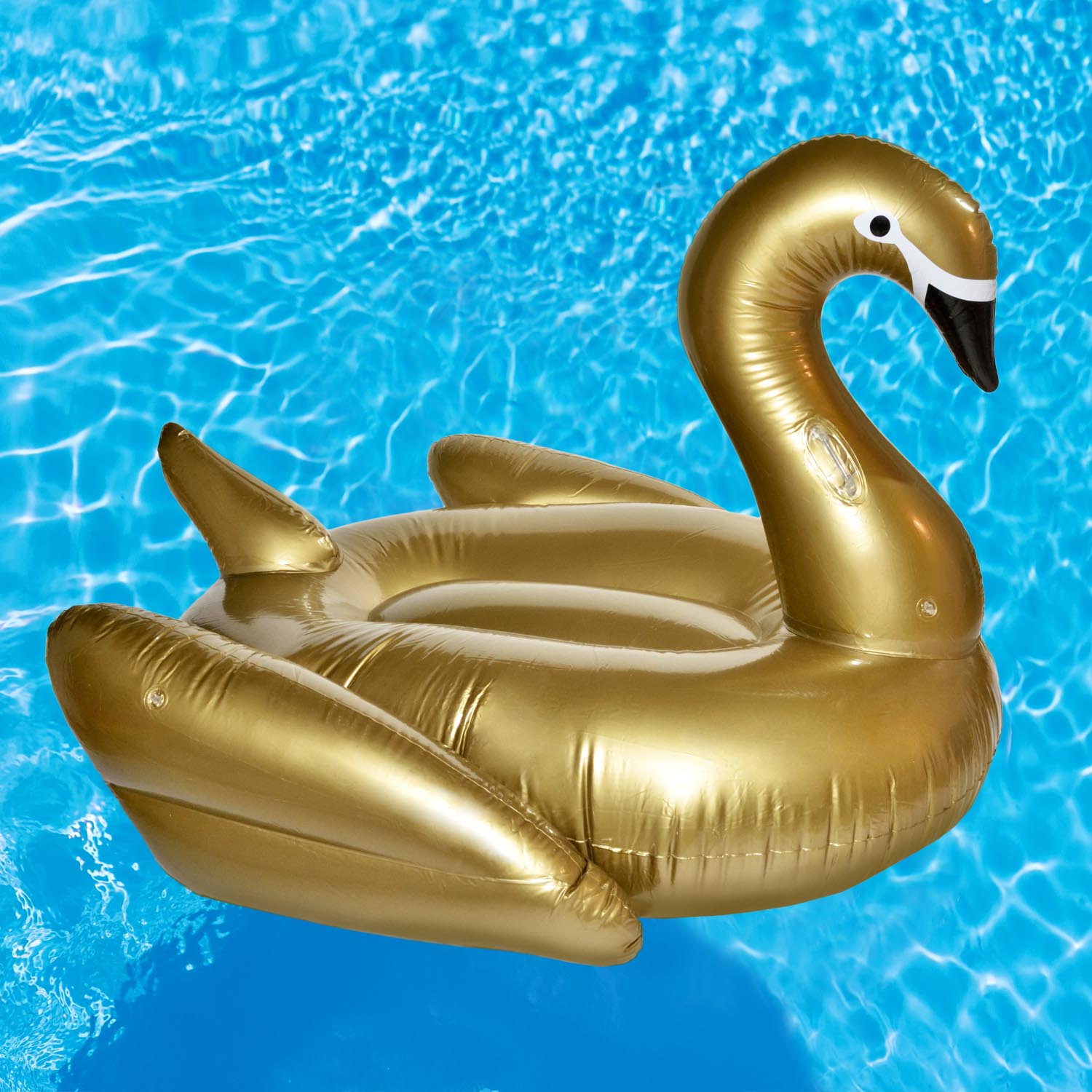 schwan-luftmatratze-gold