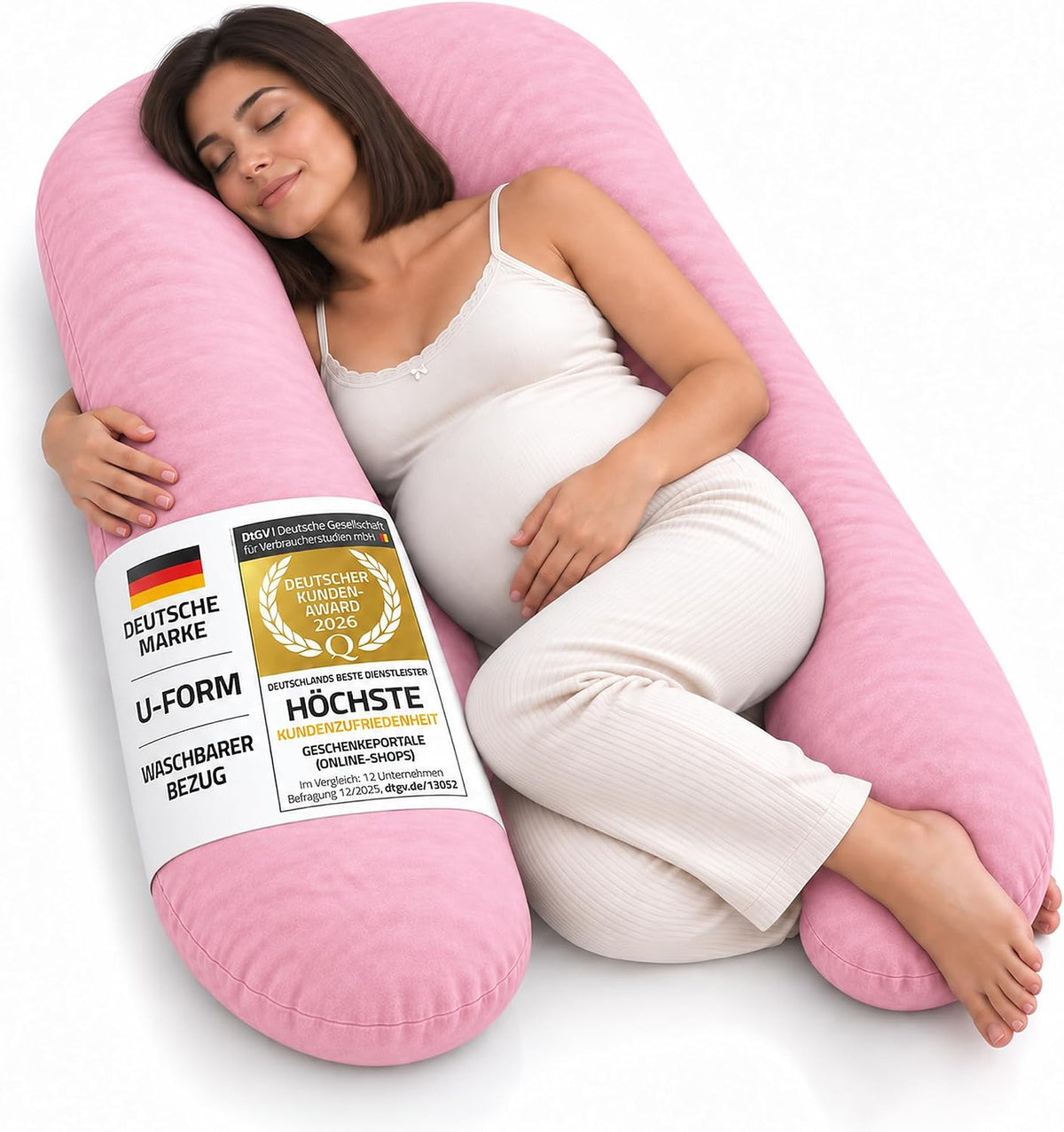 Schwangerschaftskissen Pink 120x70 cm – Hauptbild